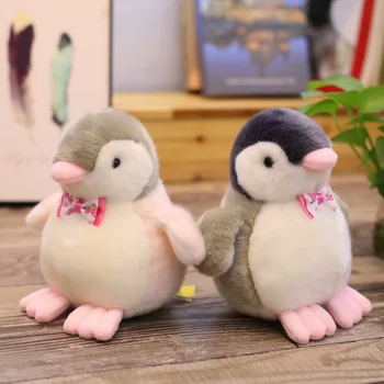 1 adet Sevimli Yumuşak Penguen peluş oyuncaklar Büyük Doldurulmuş Karikatür Hayvan Bebek Papyon Penguenler Oyuncak Çocuklar için Yastık Bebek Kız doğum günü hediyesi