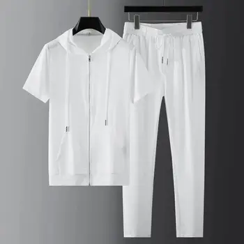 2023 yaz erkek moda Gömlek + pantolon klasik gömlek erkek iş rahat moda gömlek erkekler Bir dizi giysi boyutu M-5XL