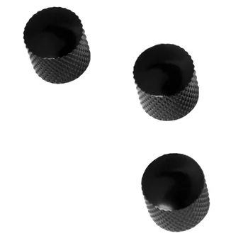 3 ADET Metal Ses Dome Ton Ses Düğmesi Kontrol Elektro Gitar Dome Ses Düğmeleri Siyah Küçük Bir Anahtar Değiştirme