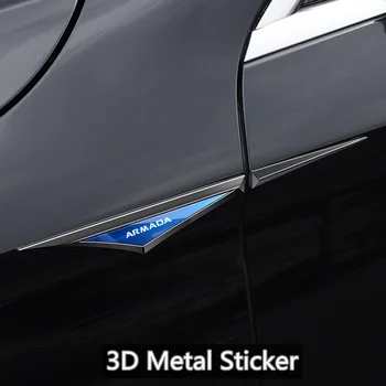 30X3CM Araba Vücut Koruyucu Sticker Su Geçirmez Çıkartma araç amblemi Logosu Çamurluk Bıçak Çıkartması Rozeti Nissan Armada 2011-2019 İçin