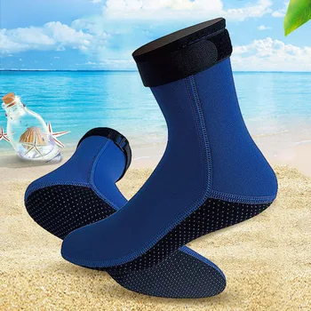 3MM Neopren Plaj Su Çorap Hiçbir Kenar Çorap Ağız Termal dalış çorapları Anti-Denizanası Sıcak Dalış Çorap Su Sporları için