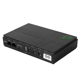 5V 9V 12V Kesintisiz Güç Kaynağı POE 10400Mah Pil Yedekleme CCTV WIFI yönlendirici (AB Tak)