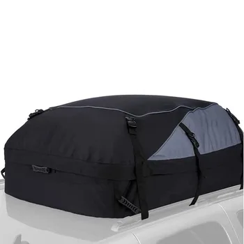 Araba Çatı Çanta ve Çatı Kargo Taşıyıcı 15 Feet Ağır Çanta Su Geçirmez Çatı Araba Çantası saklama çantası Evrensel