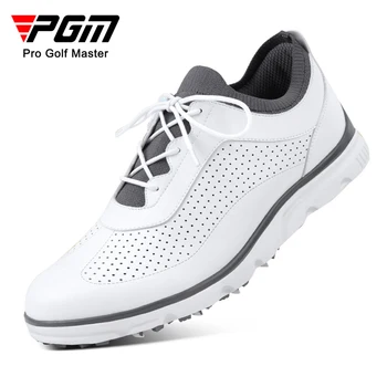 Erkek Deri rahat ayakkabılar PGM golf ayakkabıları, Mikrofiber Deri Nefes Üst Kaymaz spor ayakkabı Rahat Ve Nefes Alabilir