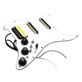 Gitar Pickguard Elektro Gitar Pickguard Pickup Kablo Yüklü Kablolu Pickguard Gitar Pickguard Scratchplate alma tertibatı