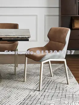Italyan ışık lüks iskandinav yemek sandalyesi ev net kırmızı sandalye modern minimalist alüminyum alaşımlı masa sandalye ferforje sırtlı sandalye