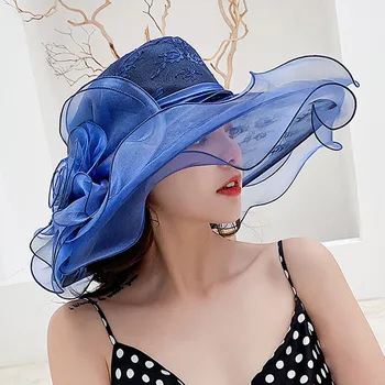 Kadın Fascinator Bayan Kokteyl çay Partisi Kilise Düğün Gelin çiçekli şapka Çevre Şapka