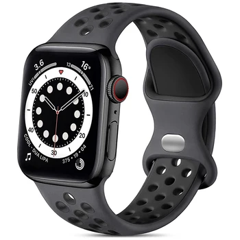 Kayış apple saat bandı 45mm 44mm 41mm 40mm 42mm 38mm Silikon kemer bilezik apple watch serisi 8 7 4 5 SE 6 Ultra 49mm bant
