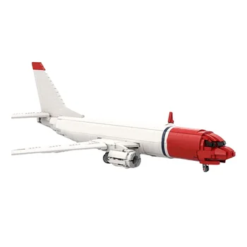 MOC Norveç Aiplane 737-800 Uçak Yapı Taşları Set Yüksek Teknoloji Yolcu Uçağı Model Oyuncaklar Çocuklar Çocuklar İçin Doğum Günü Hediyeleri