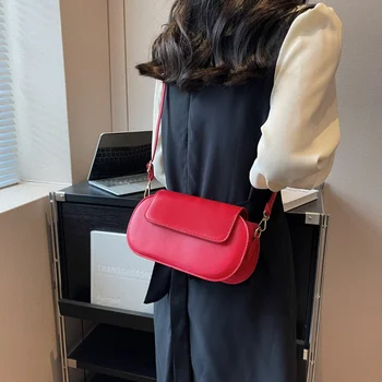 Moda Crossbody omuz çantaları kadınlar için Küçük çanta çanta PU deri Tote çanta