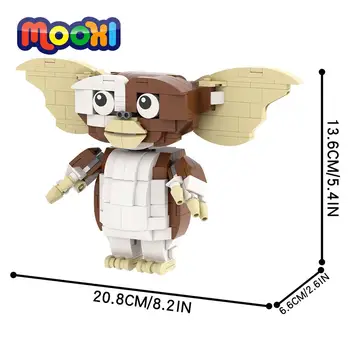 MOOXI Film Gremlinler Korku Canavar Blok Yapı Tuğla Modeli DIY Eğitici Çocuk Oyuncak Çocuk Hediye Için Parçaları Birleştirin MOC1254