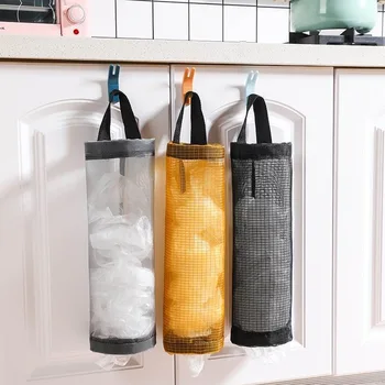 Mutfak çöp torbası Duvara Monte Çeşitli Eşyalar Sıralama Çantası alışveriş çantası Tutucu Banyo Dağıtıcı Asılı Depolama Çöp ev düzenleyici