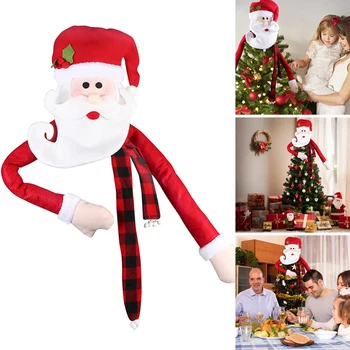 Noel Ağacı Topper Süsler Noel Baba Şapka İle Noel Aile ve arkadaşlar için mükemmel Bir Hediye
