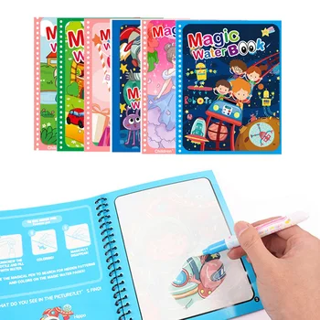 Sihirli Su çizim kitabı Boyama Kitabı Doodle Sihirli Kalem Boyama Çizim Kurulu Çocuk Oyuncakları Doğum Günü Noel Yeni Yıl Hediye