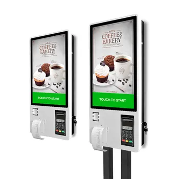 Termal Yazıcı ile Fast Food Restoran Sipariş Makinesi Self Servis Ödeme Terminali Kiosk