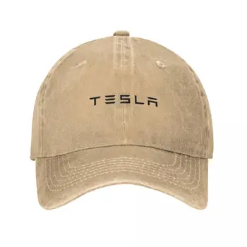 Tesla Motorları Unisex Tarzı beyzbol şapkası Sıkıntılı Denim Kapaklar Şapka Retro Açık Yaz Snapback Şapka