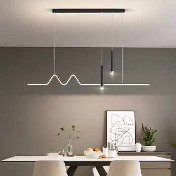 Yemek odası kolye ışık Modern iskandinav LED asılı lamba restoran mutfak ev dekor için Lndoor aydınlatma uzun masa avize