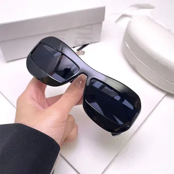 Yeni Büyük Çerçeve Kare Güneş Gözlüğü kadın Marka Tasarımcı Moda güneş gözlüğü erkek Açık Hip-Hop Gözlük UV400 Oculos De Sol