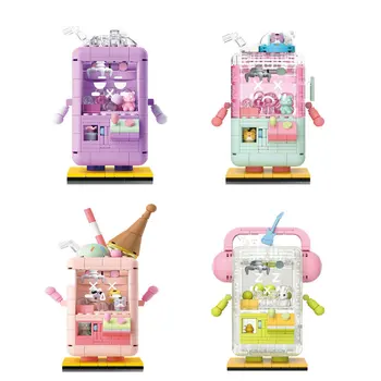 Yeni Mini Bebek Bebek Kapma Makinesi çocuk Çin Yapı Taşı oyuncak seti Montaj Modeli Kız Hediye Doğum Günü Tarzı Hediyeler için
