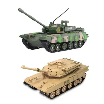 1/55 Ölçek Metal tankı modeli dayanıklı Diecast zırhlı oyuncak tank araba ses ve ışık ıle çocuk erkek çocuklar ıçin parti ıyilik hediyeler
