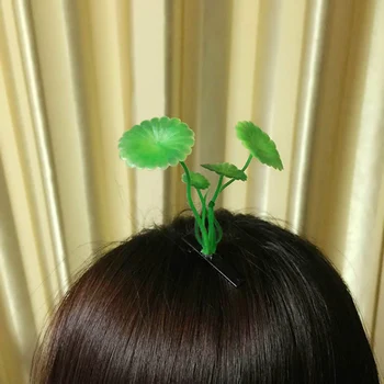 1 ADET Yenilik Sevimli Bitki Anten Firkete Unisex Eğlenceli Saç Tokası Bayanlar erkek Çocuk Bobby Pin Vintage saç tokası saç aksesuarları