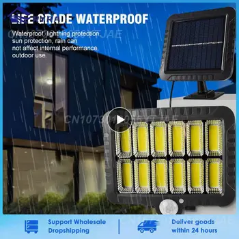 1 ~ 4 ADET güneş ışıkları açık PIR hareket sensörü COB güneş led ışık açık güneş ışığı tarafından desteklenmektedir duvar sokak lambası su geçirmez ev
