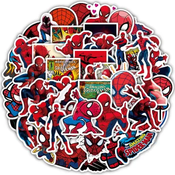 10/30/50 Adet Disney Marvel Anime Örümcek Adam Çıkartmalar Su Geçirmez Süper Kahraman Çıkartmaları Oyuncaklar DIY Graffiti Dizüstü Kaykay telefon kılıfı
