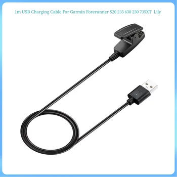 2 ADET / GRUP 1m USB şarj kablosu Garmin Öncüsü İçin S20 235 630 230 735XT 235 İzle Veri Klip Cradle 5V Şarj Cihazı