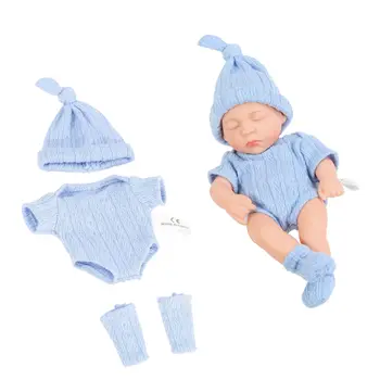 20 cm Silikon Bebe Reborn Bebekler Gerçekçi Mini Kız Reborn Oyuncaklar Vinil Bebek Uyku Eşlik oyuncak bebekler Çocuk Doğum Günü Hediyeleri