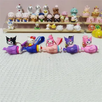 2023 Sanrio Uçak Anahtarlık Kawaii Hello Kitty Kuromi Benim Melodi Anahtarlık Sevimli Cinnamoroll Kolye Anahtarlıklar Çocuk doğum günü hediyesi