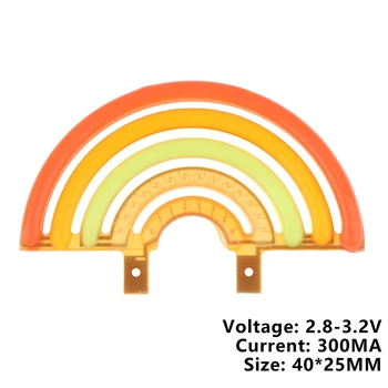 3V gökkuşağı LED COB Edison esnek filaman mum diyot noel ışık tatil parti dekorasyon ışık DIY ampul aksesuarları