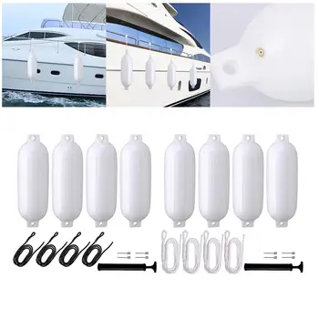 4 Adet Tekne Bumperss Dock Tampon şişme tekne Tampon Yerleştirme