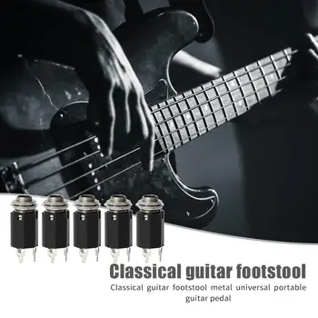 5 adet Akustik Elektro Gitar EQ Soket Fiş 6.35 mm Jack Stereo Çıkış Soketi