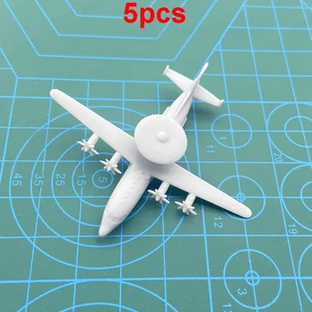 5 ADET Çin KJ-500 AEW Uçak Uzunluğu 52/91 / 104mm Reçine Montaj Modeli Hava Erken Uyarı uçak oyuncakları DIY Hobi Koleksiyonu için