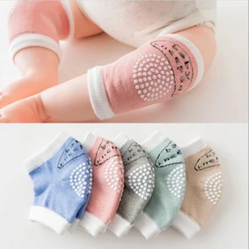 5 Renkler Nokta Sevimli Emekleme Dirsek Kneepad Yastık Toddlers Bebek Kız Erkek Diz Pedleri Koruyucu Güvenlik Mesh Bebek Bacak ısıtıcı
