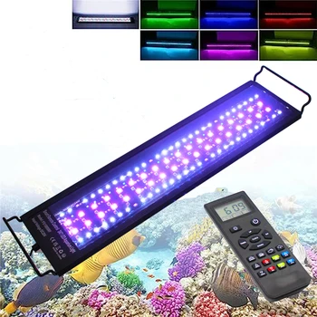 Akıllı 12 ve 18 İnç tatlı su akvaryumu LED bitki ışık programlanabilir Sunrise Sunset uzaktan kumandalı Balık tankı için