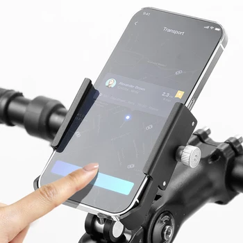 Alüminyum Bisiklet telefon tutucu Hızlı Kurulum cep telefonu standı Ayarlanabilir Evrensel Alt Destek Tasarım Bisiklet Telefonu Dağı