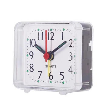 Dayanıklı Yüksek Kalite Marka Yeni Ofis Ev Çalar Saat Uyandırma Saatler PVC Sessiz 1 Adet 6.2x3x5. 9 cm Şeker Renkler