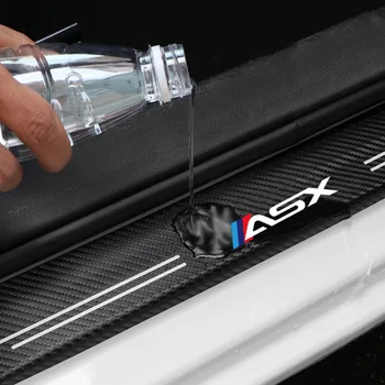 DIY Karbon Fiber Araba Sticker Oto Kapı Eşiği Su Geçirmez Çıkartma Mitsubishi Asx İçin Araba Aksesuarları