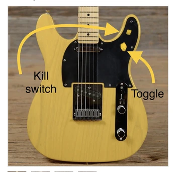 Elektro gitar 3 adet akçaağaç boyun akçaağaç klavye siyah noktalar kakma müşteri kendi tedarik manyetikler yönlü ters mesnetli!