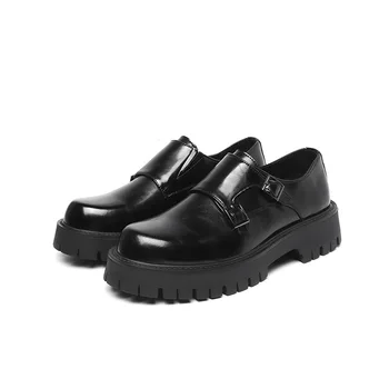 Erkekler Artan 8 cm Elbise Ayakkabı Heightening deri ayakkabı Siyah Iş Rahat Asansör Resmi Ayakkabı Ekstra Yüksek Düğün Ayakkabı Erkekler
