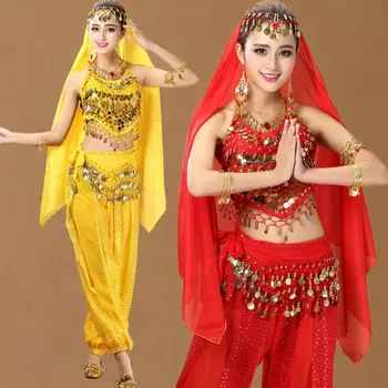 Etek Kalça Şal Şifon Tayland Dans Püskül Arap Dans Paraları Oryantal Dans Kemer Dans cıngıllı şal Kadın bel kemeri Kemer