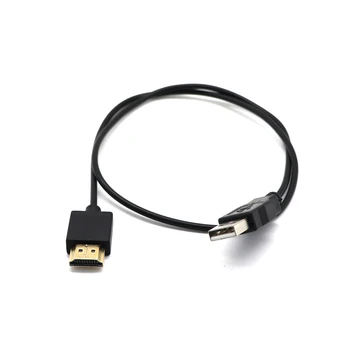 HDMI 1.4 Erkek USB 2.0 Fiş Adaptörü Konektörü Şarj dönüştürücü kablosu