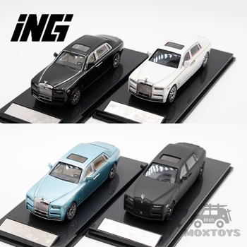 ING 1: 64 Phantom Metalik siyah / inci beyaz / ABU Dabi mavi / mat siyah limited399 pres döküm model araba