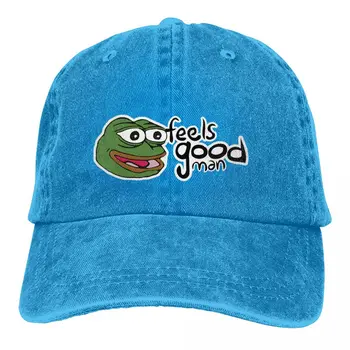 Iyi Adam Beyzbol Kapaklar Doruğa Kap Pe Pe Yeşil Kurbağa Güneş Gölge Şapka Erkekler Kadınlar için
