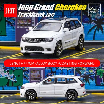 Jkm 1/64 Jeep Grand Cherokee Sahara Trackhawk 2019 2020 Model Araba Alaşım Diecast Oyuncaklar Klasik Süper Yarış otomobil araç Hediyeler