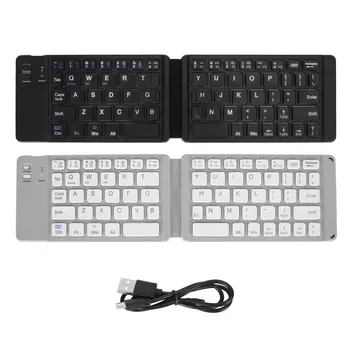 Katlanabilir Bluetooth Klavye İnce Cep Boyutu Taşınabilir kablosuz klavye için Windows7 8 Tablet Dizüstü Cep Telefonu
