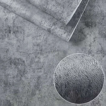 Kendinden Yapışkanlı Çimento Gri Vinil Film Duvar Kağıdı Su Geçirmez duvar çıkartmaları banyo mutfak mobilyası Odası Dekor Ev Improvem