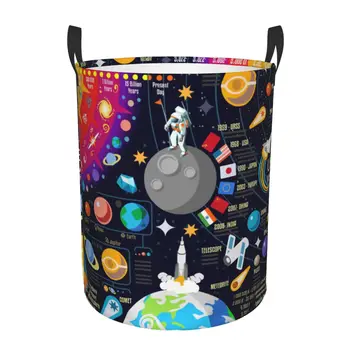Kirli çamaşır sepeti Galaxy Evren Gezegenler Jüpiter Comet Katlanır kıyafet dolabı Kova Oyuncak Sepeti Ev Su Geçirmez Organizatör