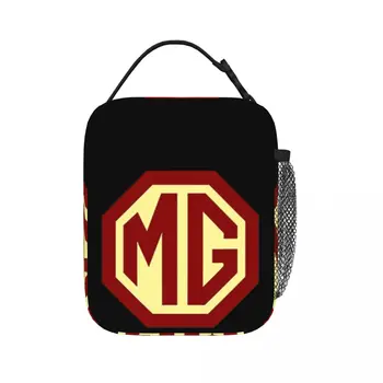 Klasik Arabalar Logo-MG Yalıtımlı Öğle Yemeği Çantaları Taşınabilir Piknik Çantaları Termal Soğutucu yemek kabı yemek taşıma çantası Kadın İş Çocuklar Okul